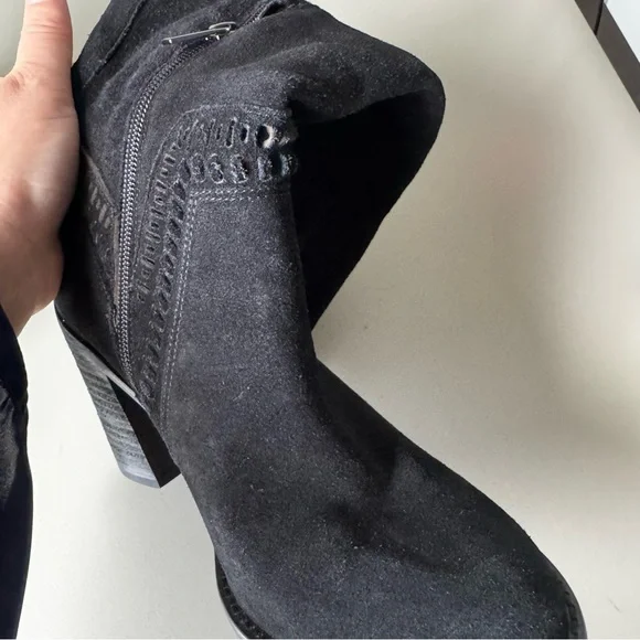 Vince Camuto Madolee Over The Knee Black Suede Boots Size 7.5 - Picture 8 of 14